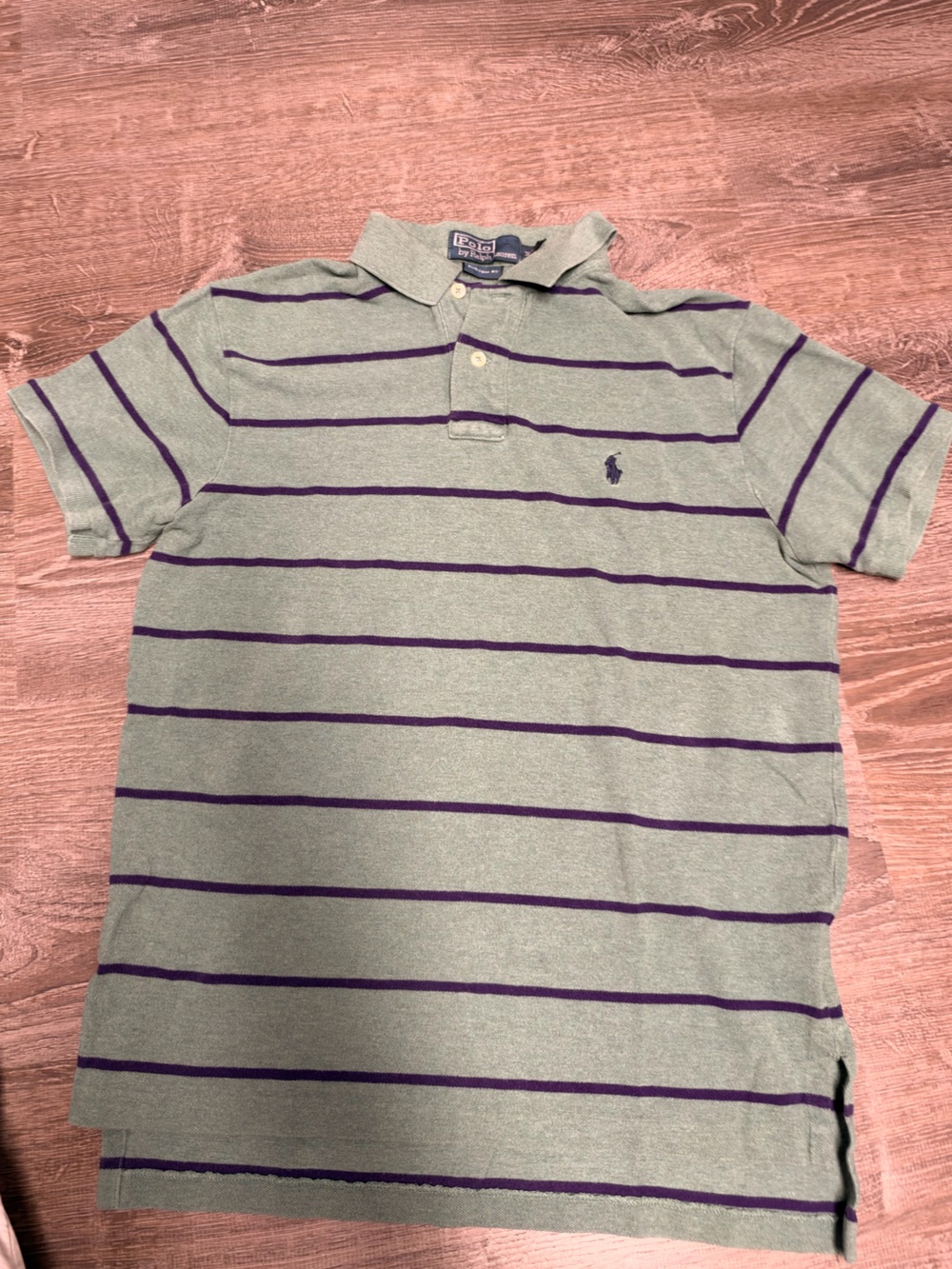 Green and Navy Ralph Lauren Polo shirt